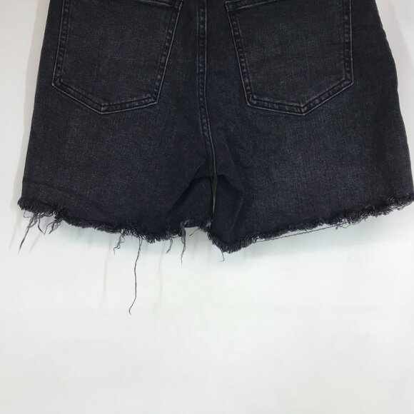 ARITZIA DENIM FOUM - WOMEN'S 28 - BLACK  THE '50S ARLO MID THIGHT SHORT - Picture 6 of 10